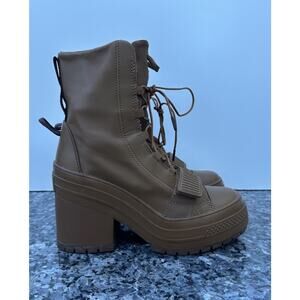 Converse Chuck Taylor GR82 High Women's Size 6 Platform Boots Brown 570529C